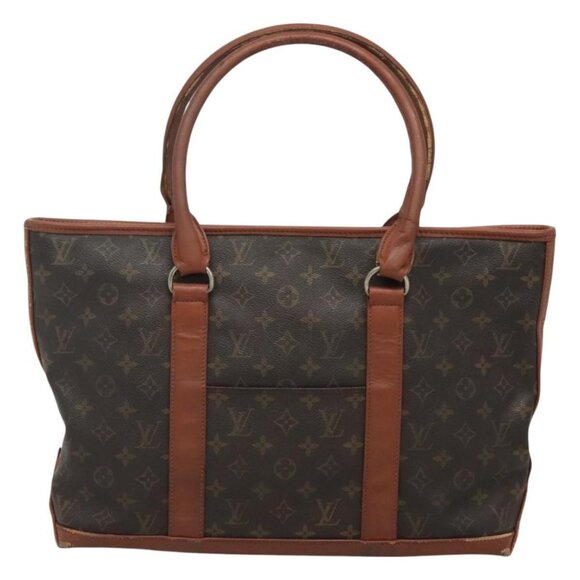 LOUIS VUITTON Monogram Sac Weekend PM Hand Bag M42425 LV Auth - Picture 4 of 16